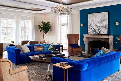 blue couch living room inspo.